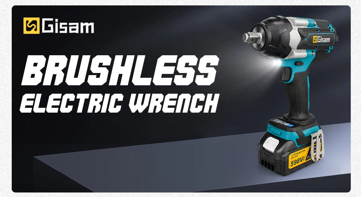 1800N.M Torque Brushless Electric Impact Wrench 1/2 inch Lithium-Ion Battery Cordless Wrench Power Tools For Makita 18V Battery