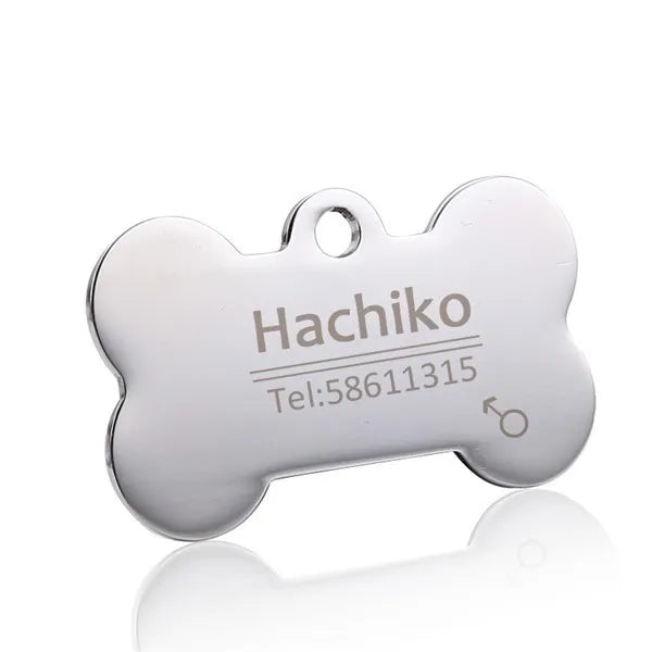 Personalized Engraved Cat Dog Pet ID Tag Dogs Anti-lost Collar Charm Engraving Pet Name Collar for Puppy Cats Collar Accessories