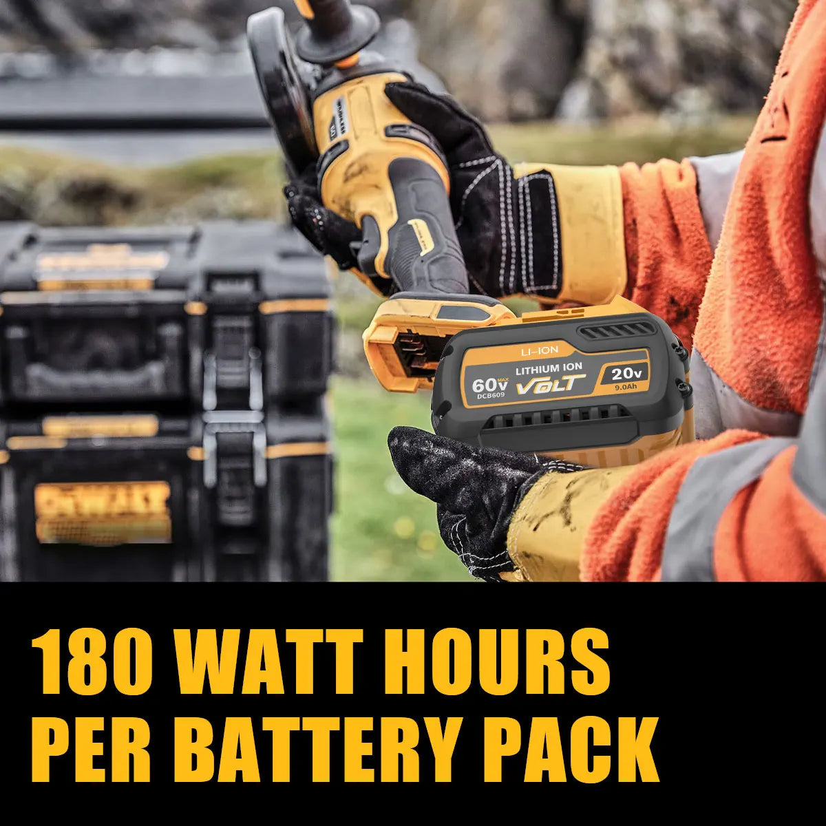 DCB200 For Dewalt 60V DCB606 9000mAh 20V MAX Li-ion Battery DCB609 DCB205 DCB204 DCB206 DCB209 DCB182 Power Tool Battery