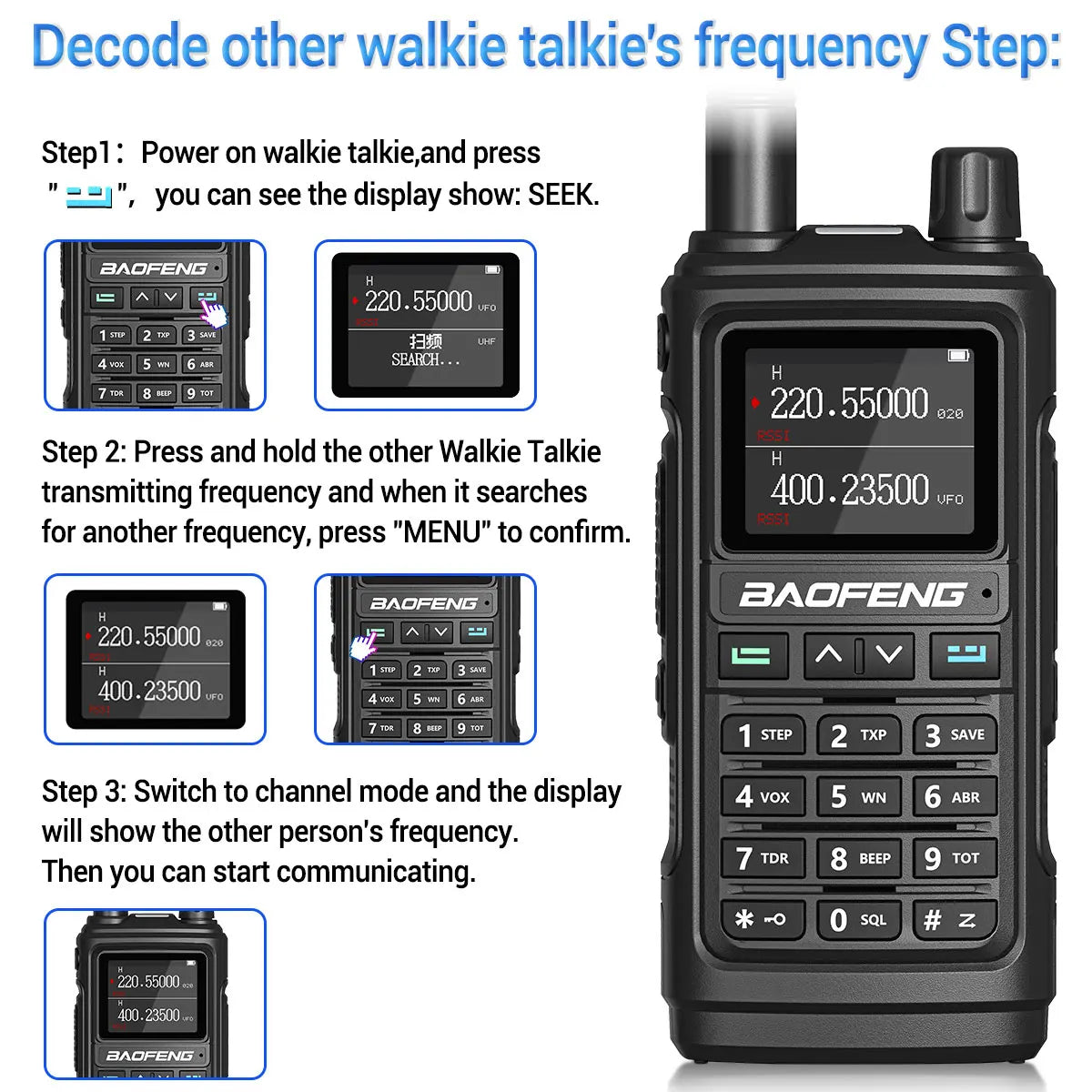 Baofeng UV-17 Pro V2 Wireless Copy Frequency Tri Band Waterproof Powerful Walkie Talkie Long Range UV-5R UV S9 Two Way Radio