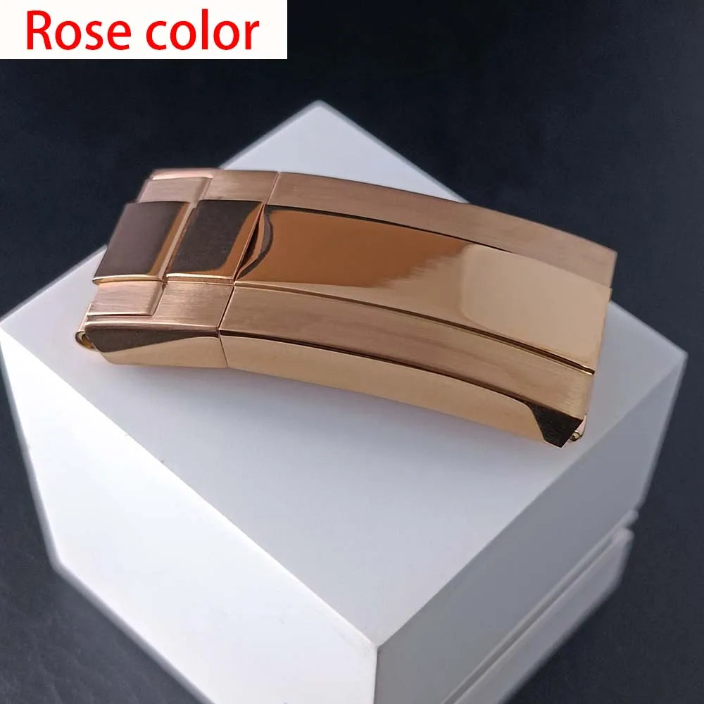 16mm stainless steel watch strap with folding buckle, ear width 20mm, fine tuned folding safety buckle