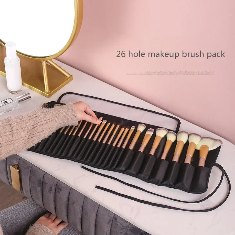 Makeup Bag Professional Makeup Artist Women's Cosmetic Brush Bag Travel Organizer Makeup Brushes Fold Empty Bag Neceser Mujer