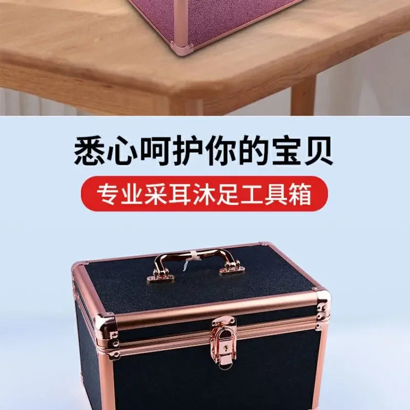 2024 New Professional Brand Makeup Box Artist Beauty Cosmetic Cases Make Up Bag Tattoo Nail Multilayer Toolbox Storage Organizer