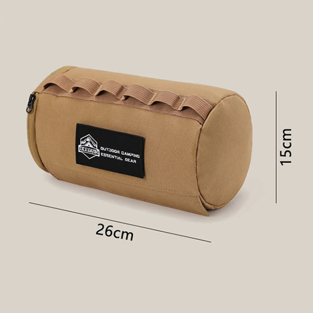 Outdoor Tissue Case Portable Roll Paper Storage Holder Polyester Waterproof Hanging Napkin Holder for Picnic Camping Hiking