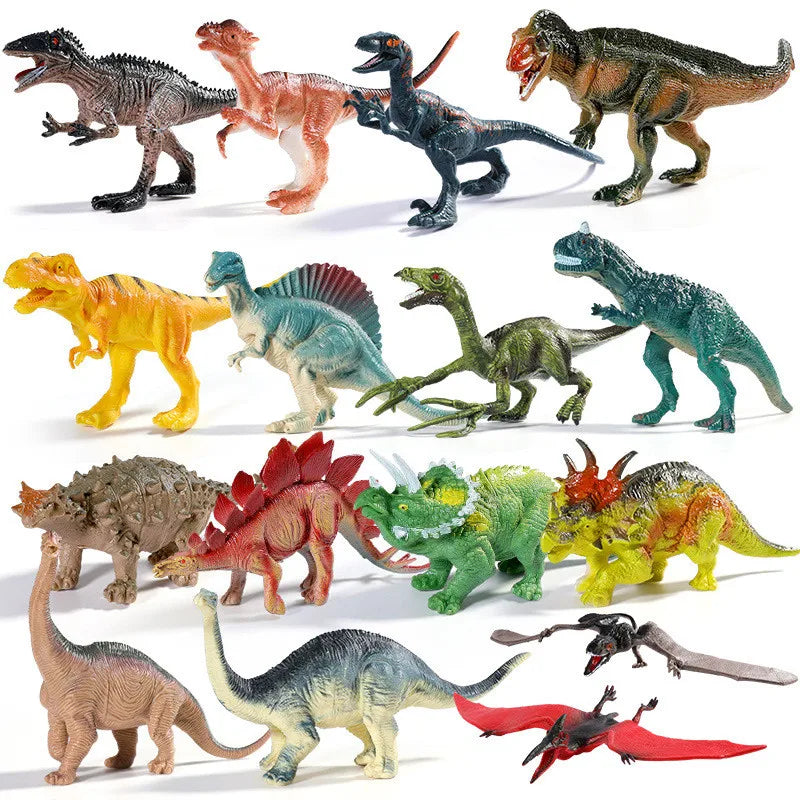 Simulation Jurassic Dinosaur Action Figures Dino Park Carnotaurus Ankylosaurus Tyrannosaurus Rex Model Decoration Toys Kids Gift