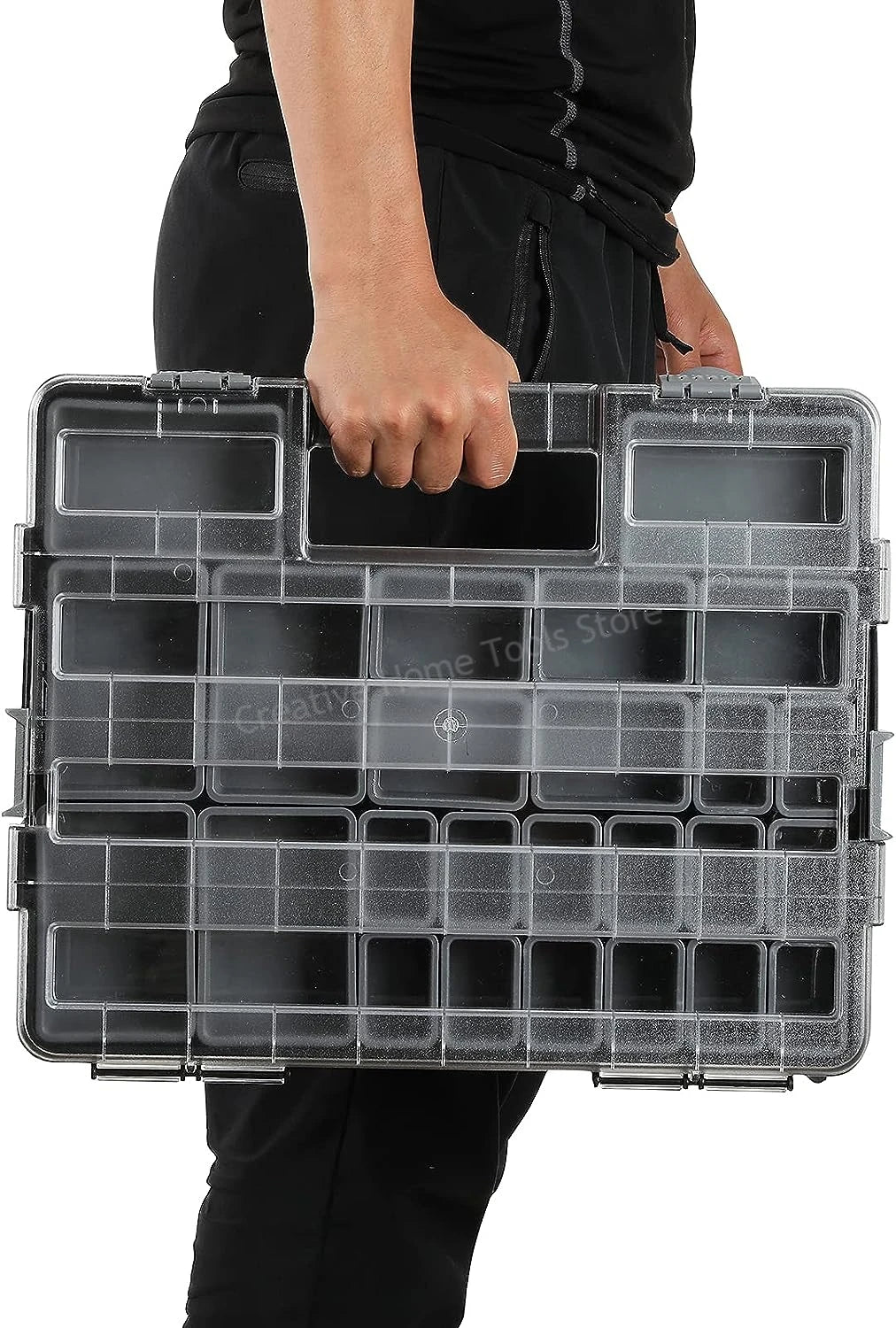 Stackable Tool Box Organizer Box Piece Container Garage Plastic Toolbox for Mechanic Workshop Suitcase Screw Storage Box