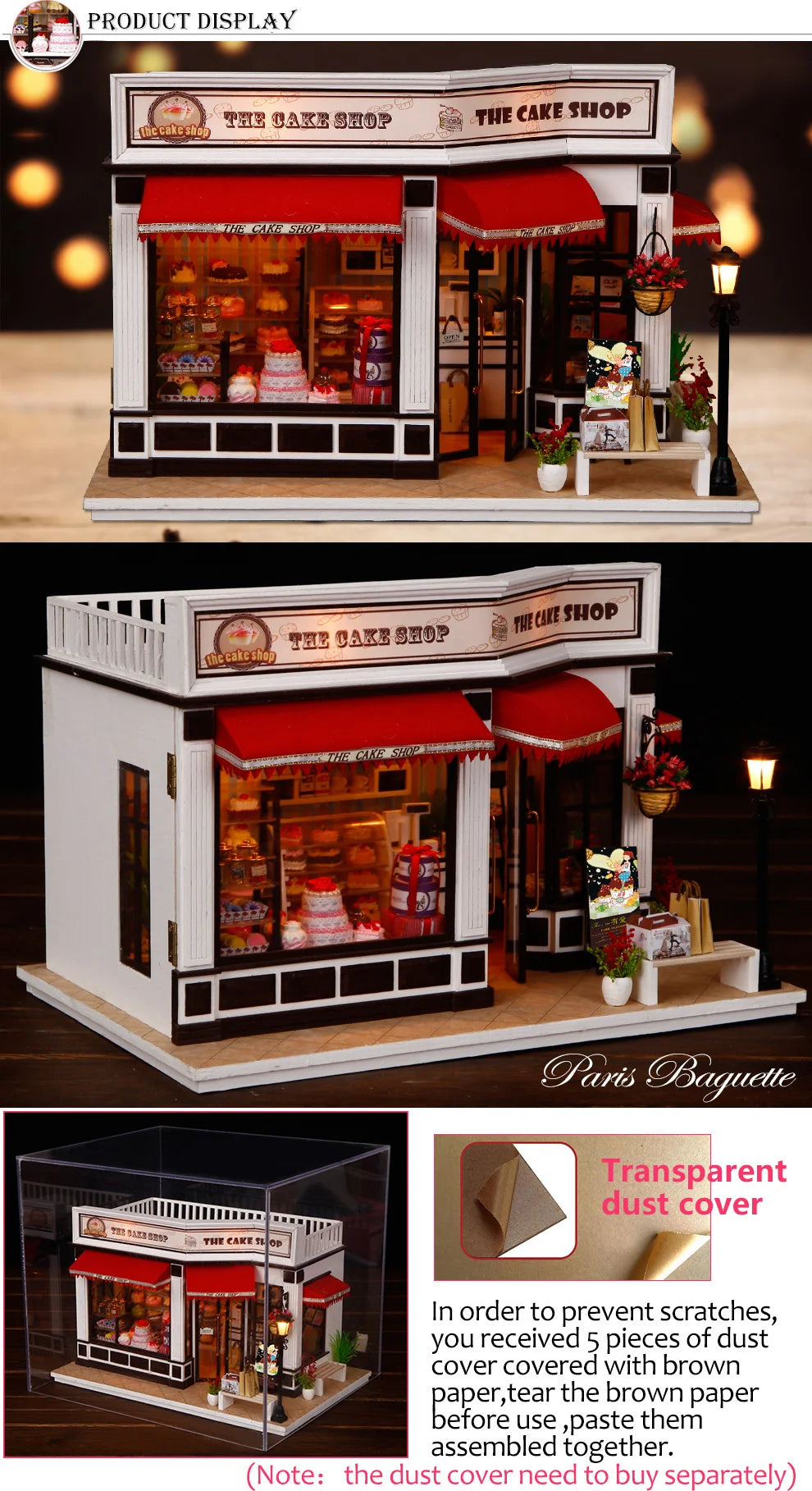 DIY Dollhouse Wooden doll Houses Miniature Doll House Furniture Kit Casa Music Led Toys for Children Birthday Gift