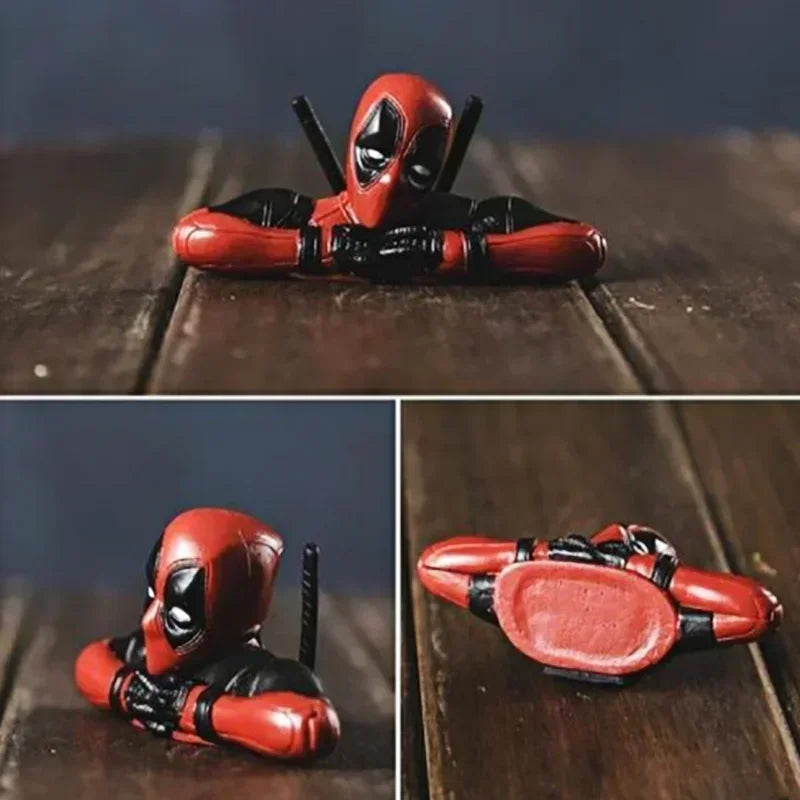 Disney Marvel X-Men Sitting Lying Posture Model Deadpool 2 Action PVC Fantasy Figurines Toys Figure Car Ornament Anime Mini Doll