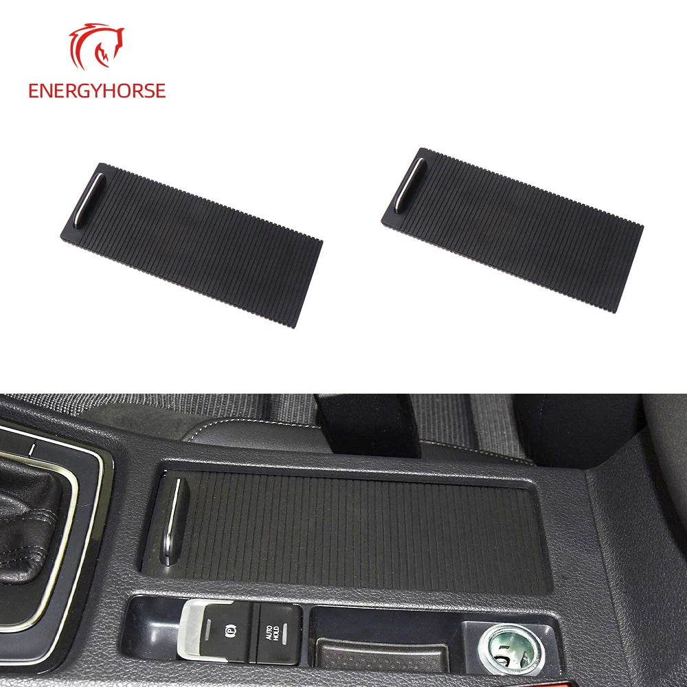 New Black Center Console Drink Water Cup Holder Cover Pull Curtain Trim For VW Golf 7 7.5 GTI GTE GTD MK7 R-Line 2013-2021