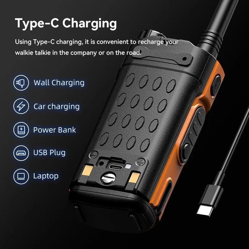 BAOFENG AD-20 Long Range Walkie Talkie Full Band Analog/Digital Wireless Copy Frequency Digital Encryption Record Two Way Radios