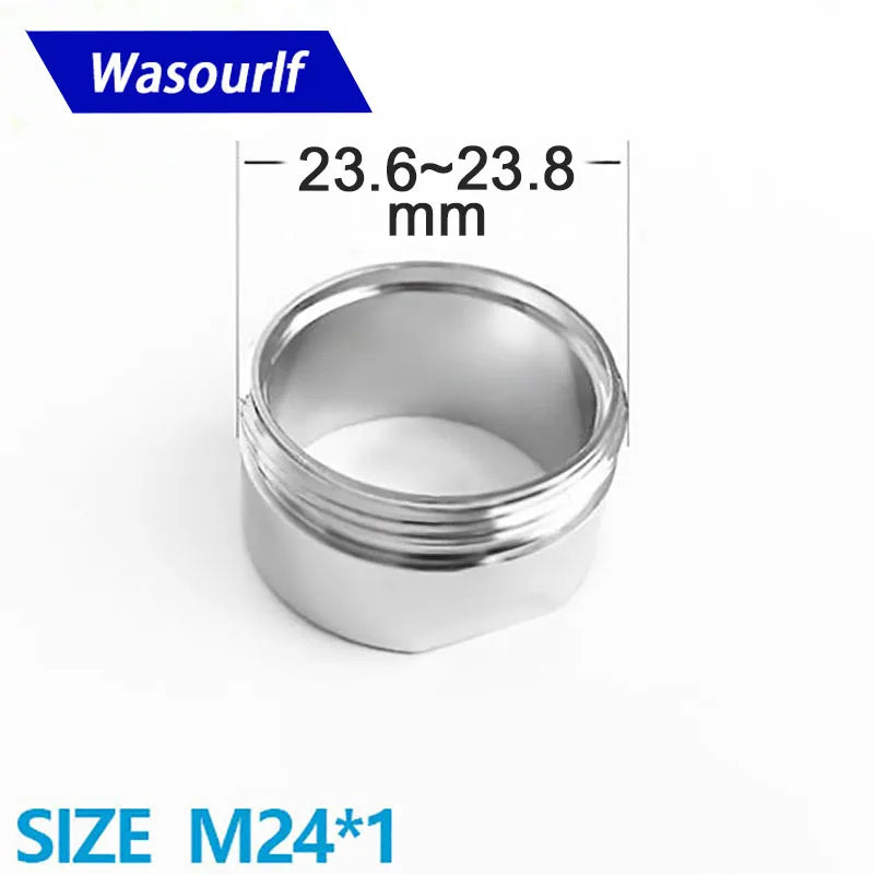 Wasourlf 2PCS Water Saving Faucet Aerator M24 Male Thread 2L 3L 4L Kitchen Tap Replacement Accessories Fitting Bubbler Bathroom