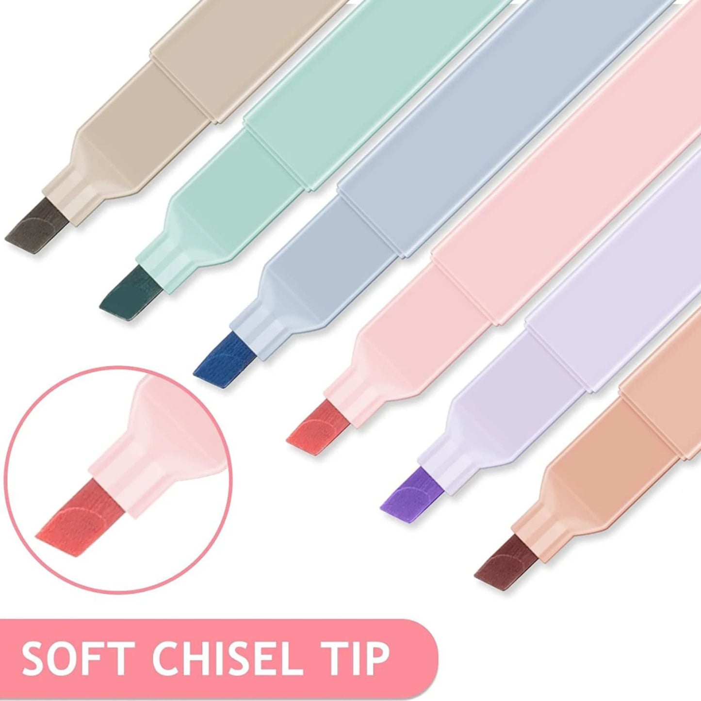 Highlighters Cute Pastel Pens 12 Colors Bible Pens No Bleed With Soft Tip Aesthetics Pens Markers Kawaii Stationary For Students