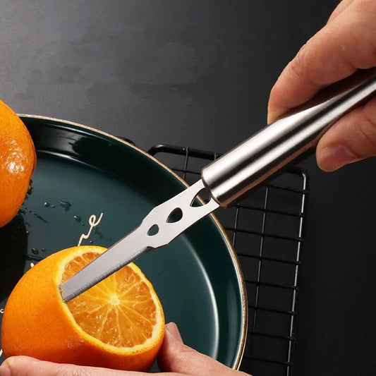 1 PC Stainless Steel Orange Peeler Manual Lemon Fruits Citrus Cutter Practical Peeling Knife Kitchen Vegetable Tools Gadgets