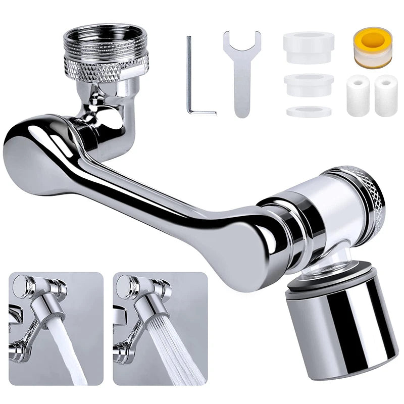 1080° Rotation Filter Faucet Aerator Copper Tap Saving Water Nozzle Kitchen Universal Faucet Bubbler Anti Splash Head Extender