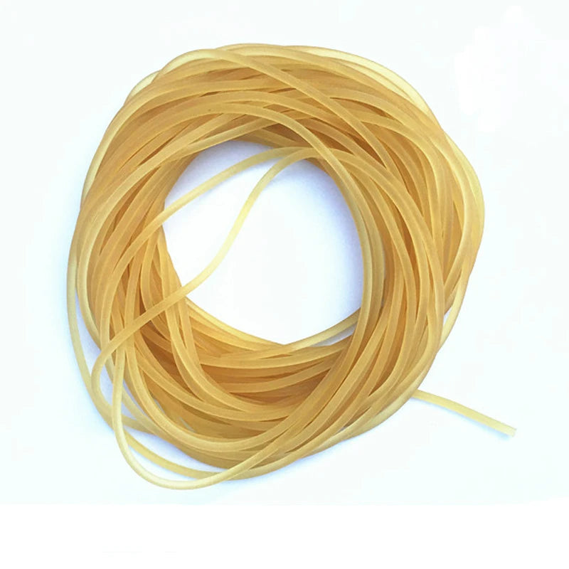 5m Solid Elastic Rubber Fishing Line Diameter 2mm Plain Elastic Fishing Rope Tied Reinforcement Group Strapping Fishing Gear