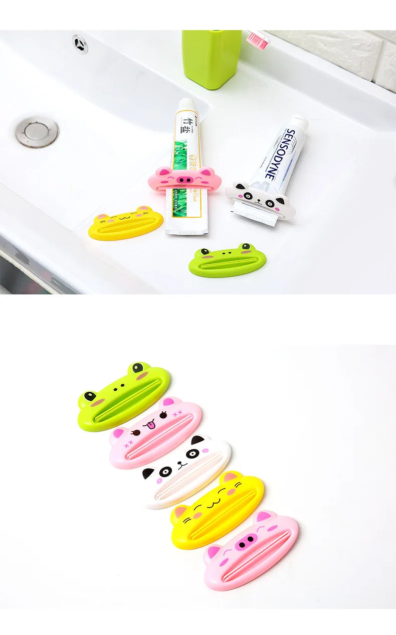 Kitchen Accessories Bathroom Multi-function Tool Cartoon Toothpaste Squeezer Kitchen Gadget Useful Home Bathroom Decoration