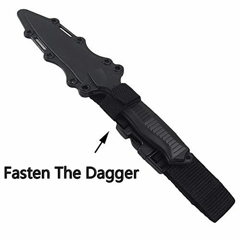 zlangsports 1:1 Tactical Airsoft Rubber Knife Military Training Martial Arts CS Cosplay Halloween Soft Knives Dagger Model