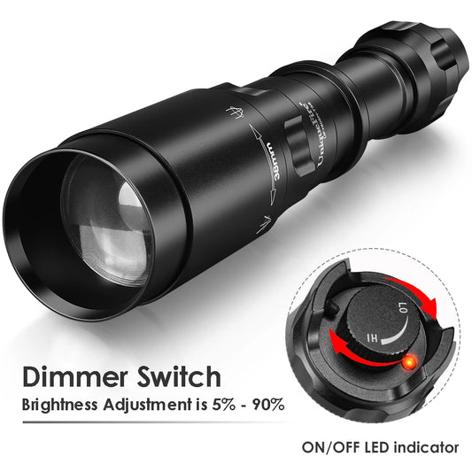 UniqueFire 1605 T38 Vcsel940 Vcsel850 IR LED FlashLight  Dimmer Swtich Indicator USB C Rechargeable 18650 Torch Max.1500 Meters