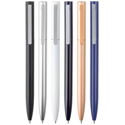 Metal Rotary Gel Pen Caneta Rollerball Ballpoint Pучки 0.5MM Refill Sign Pens Writing Smooth Office School Stationary Supplier