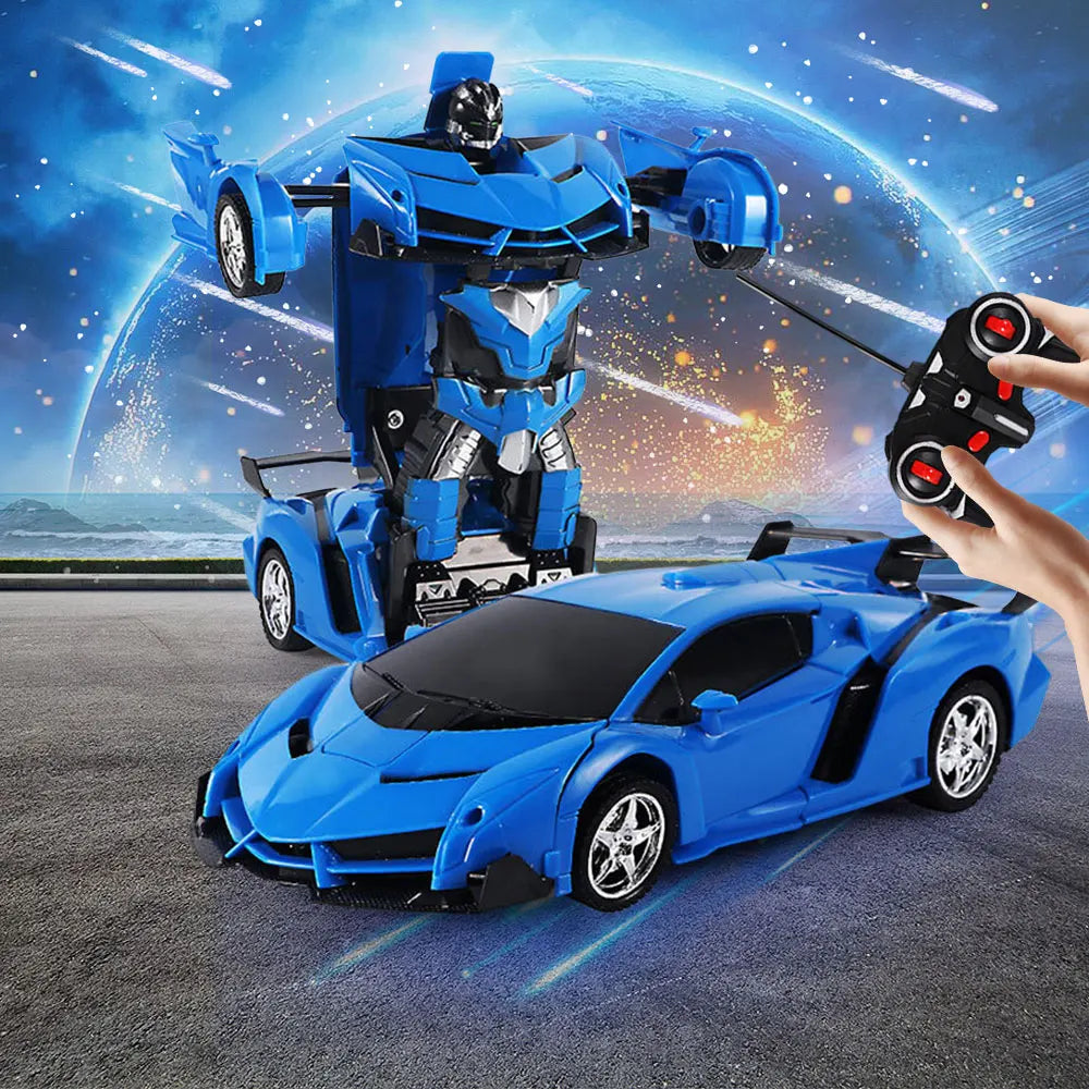 Mini 2 In 1 Car Toys Transform Car Robot Model Car Remote Control RC Car Deformation Car Toy Boys Gifts Children Toys Gift