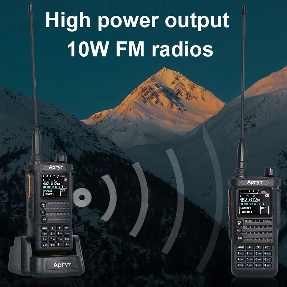 2nd Gen 2PCS TIDRADIO H8 10W Walkie Talkie Long Range Connection Wireless Programming Multi-Band Two Way Radio  Portable Set HAM