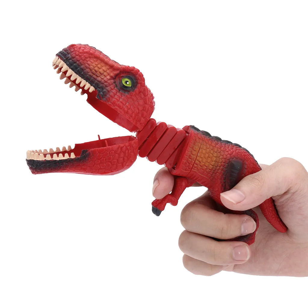 1PC Creative Funny Spoof Shark Telescopic Spring Manipulator Clip Bite Hand Dinosaur Prank Parent-child Interaction Toys