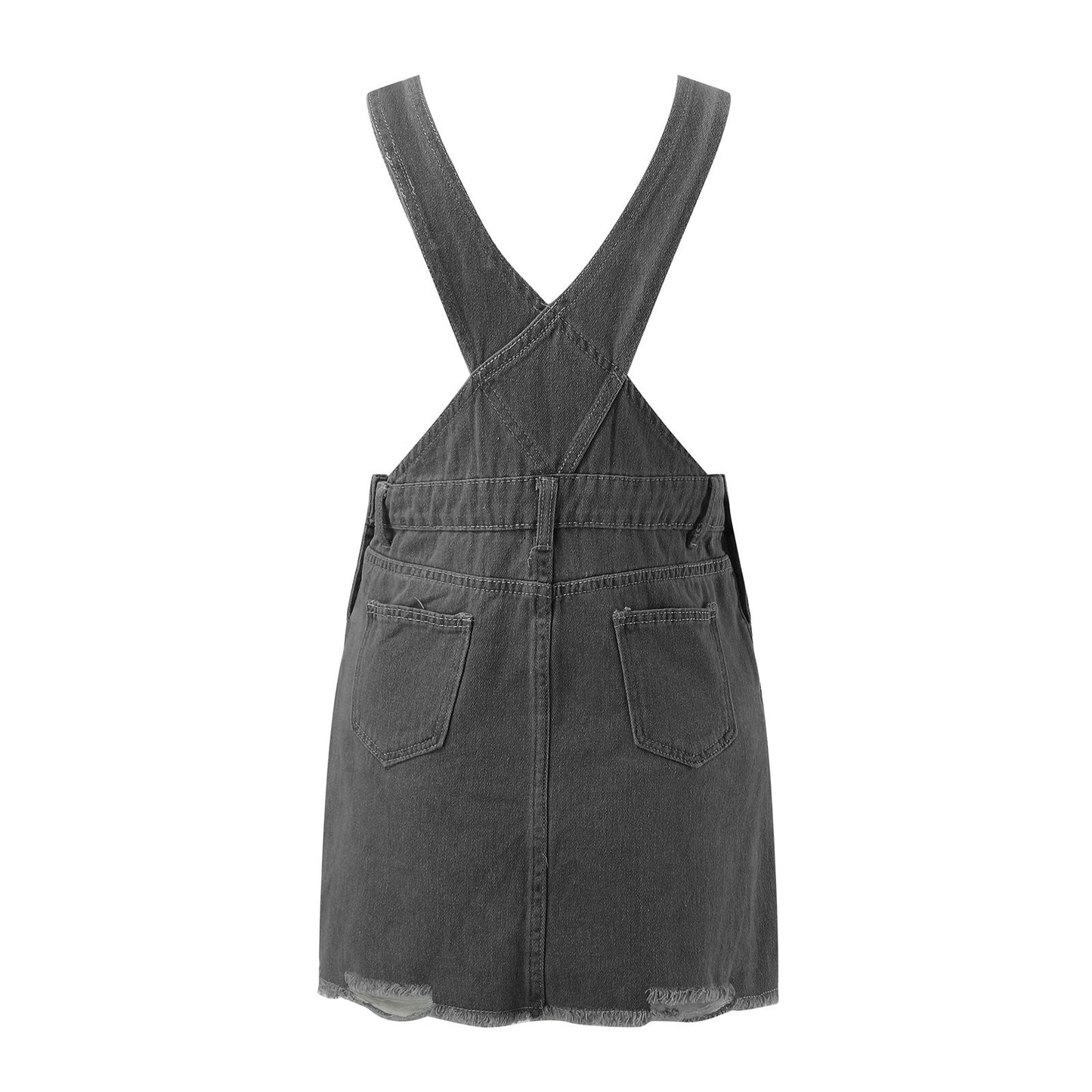 Women Winter Clothes Fashion Men's Women's American Flag Denim Bib Overall Shorts Sundress Casual Beach Cotton House Dresses