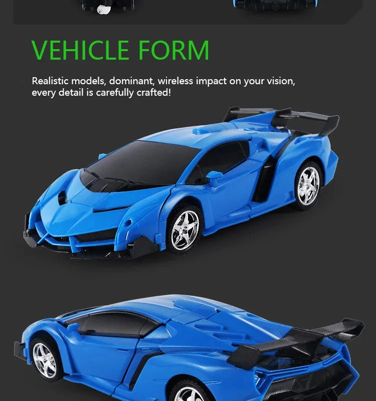 Mini 2 In 1 Car Toys Transform Car Robot Model Car Remote Control RC Car Deformation Car Toy Boys Gifts Children Toys Gift