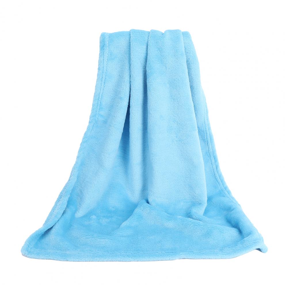 Fluffy Winter Coral Fleece Blankets Plain Bedspreads Thick Warm Soft Throw Blankets Universal Solid-color Sofa Cover Bed Cover