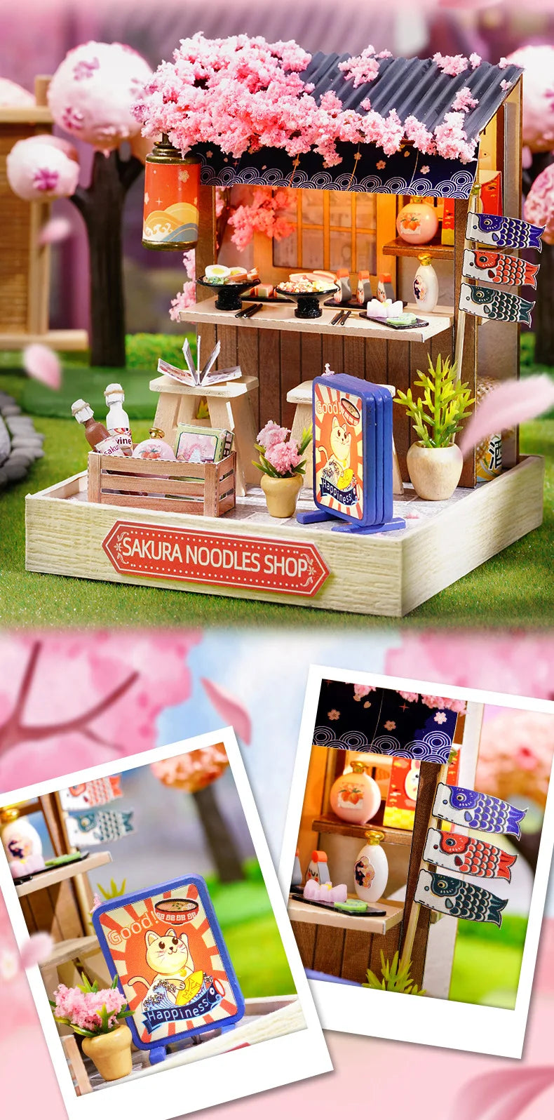 Miniature Wooden Dollhouses Kit Gift Toys Roombox Doll House Furniture Box for kids children birthday gifts Bedroom Decorations