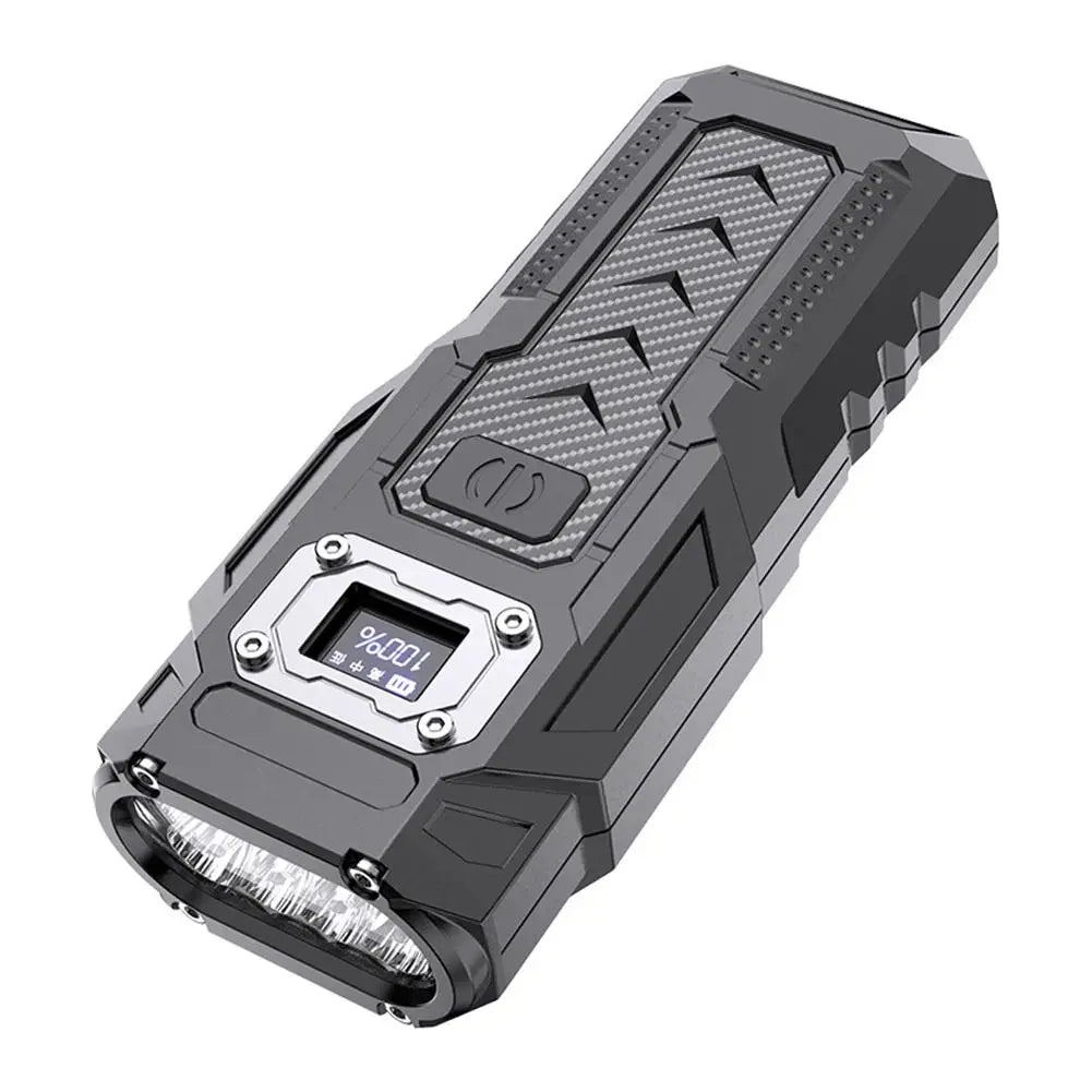 High-Powerful Type-C Rechargeable Flashlight Super Portable Work Bright Built-in Beam Light Battery L7W8