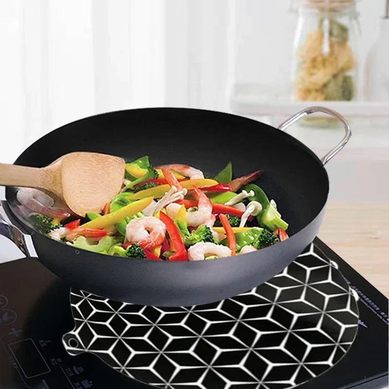 Silicone Induction Cooktop Protector Mat Fireproof Heat-resistant Mats Non-Slip Baking Plate Protection Pad Kitchen Accessories