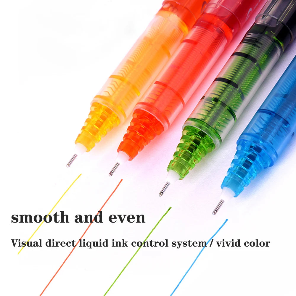 1pcs Japan Pilot V5 Gel Pen Straight Liquid Roller Pen BX-V5 Large Capacity Quick-drying Ink 0.5mm Needle Tip School Stationary