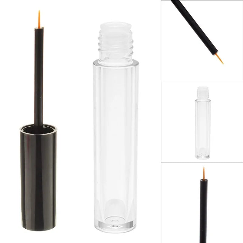 20pcs 5ml Liquid Eyeliner Empty Tube Container for Refilling Eyelash Growth Liquid Mini Dispenser Bottle with Pipette Funnell