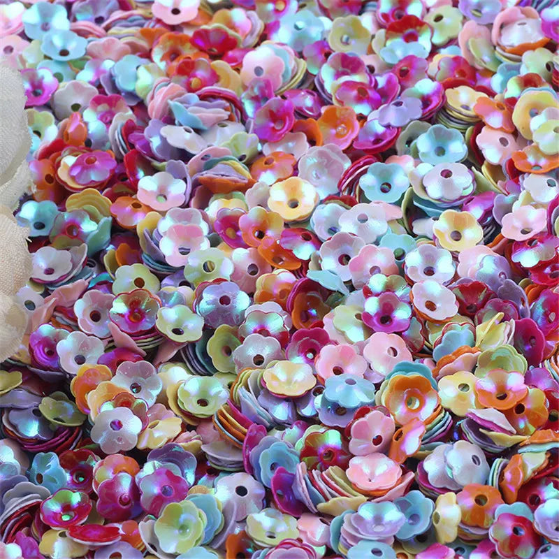 Lentejuelas 6mm Mix Cup Flower Sequins Paillettes for Crafts Glitter Confetti Nails Art Decoratio Sequin DIY Sewing Accessories