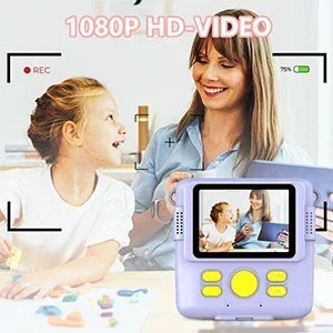 Instant Print Camera for Kids,   Camera for Toddler with Multi-Image, Christmas Birthday Gifts for 3-12-Year-Old Boys and Girls