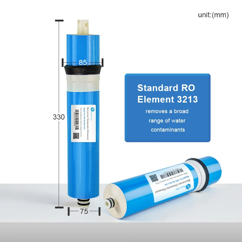 3213-800gpd RO reverse osmosis membrane filter displacement water system to remove residual chlorine