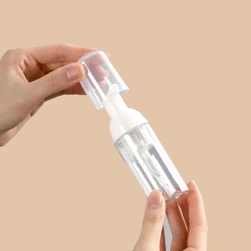 1pc Small Foam Dispenser Plastic Pump Bottles Mini Empty Soap Refillable Bottle for Travel Cleaning Cosmetics Packaging 30/60ml