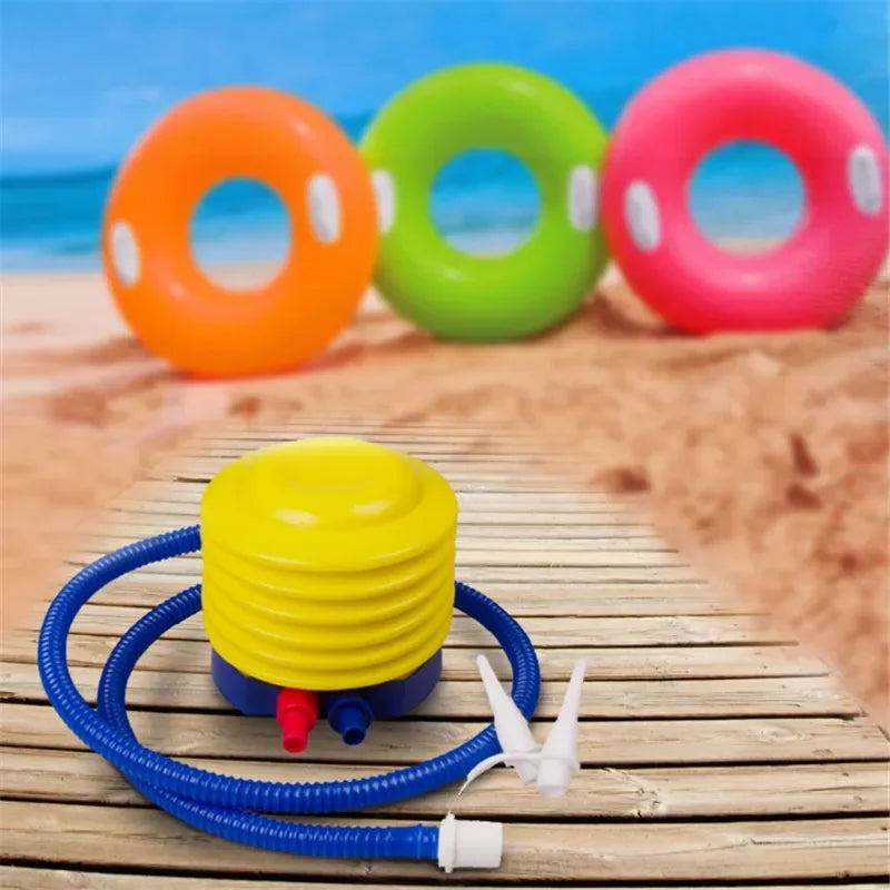 Camping Mattress Manually Air Inflator Pump Storage 4 Inch Portable Inflatable Foot Pump Balloon Swimming Ring Outdoor Foot Pump