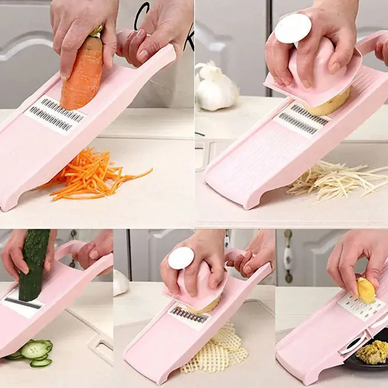 Household Vegetable Cutting Potato Slicer Shredder Multifunctional Fruit  Julienne Slicer Grater with Handle Kitchen Gadgets