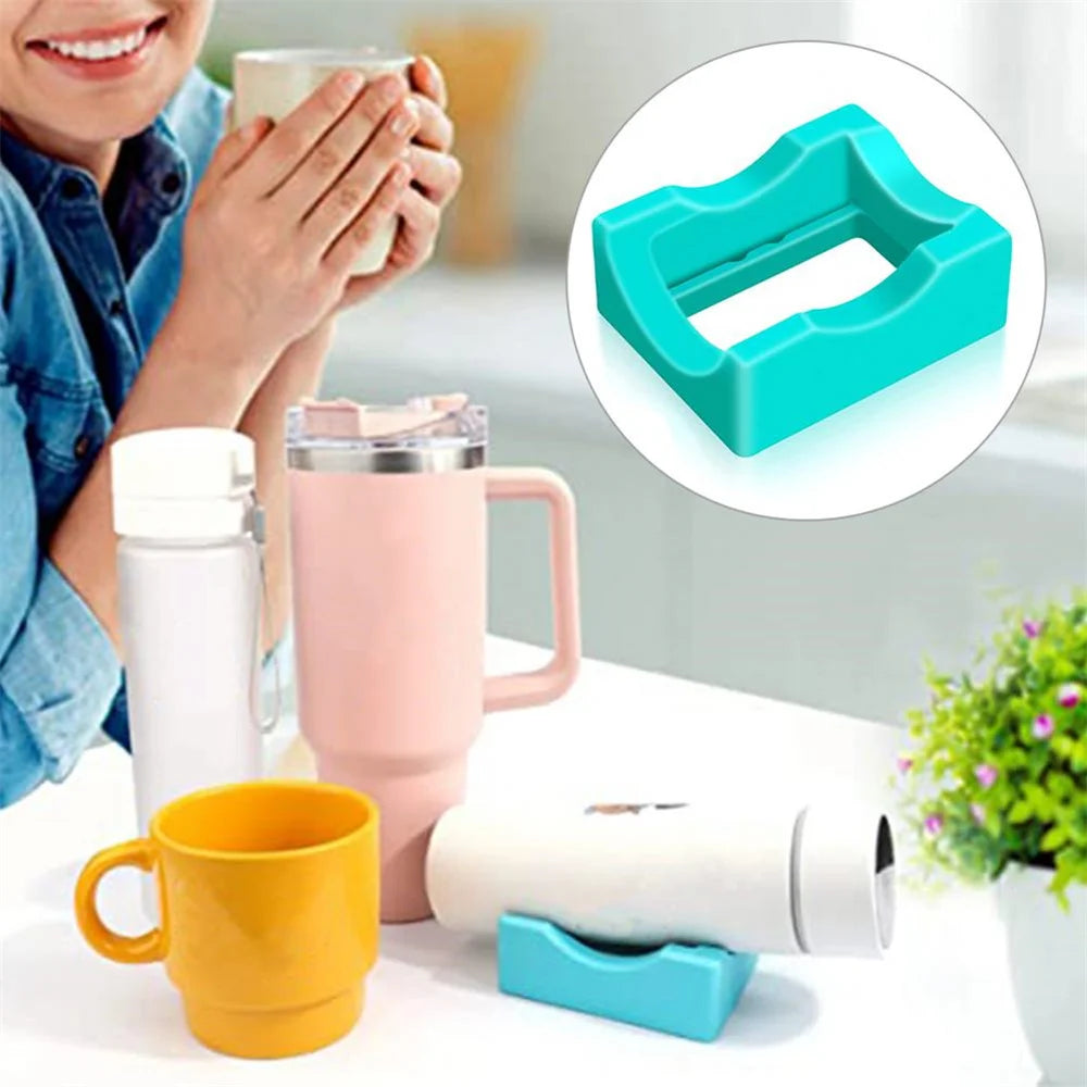 Tumbler Cradle Holder Silicone Cup Cradle With -In Slot Tumbler Holder For Crafts Decals For Tumblers Small Tumbler Stand Holder