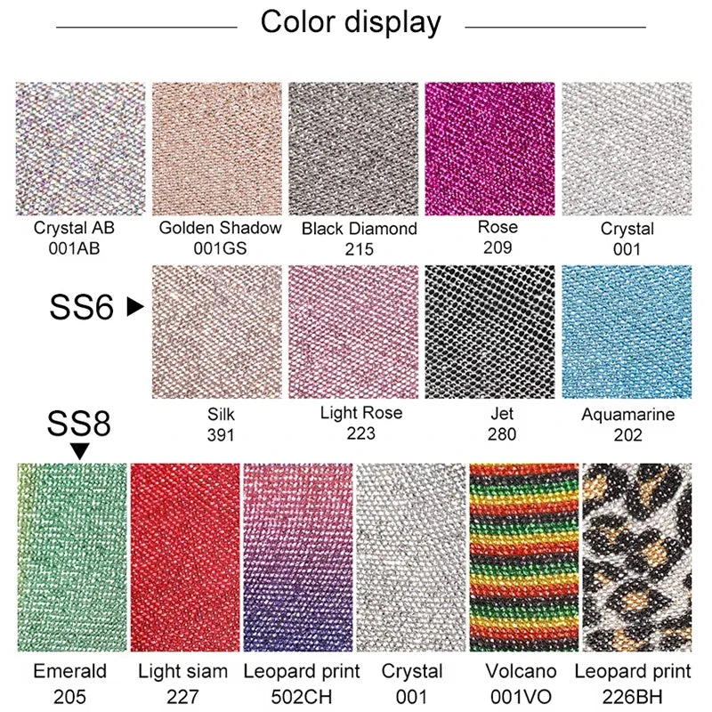 1 Sheet 24*40CM Rhinestones Sticker Self Adhesive Sewing Trimmings Glitter Gem Art Crafts DIY Car Phone Decoration Appliques