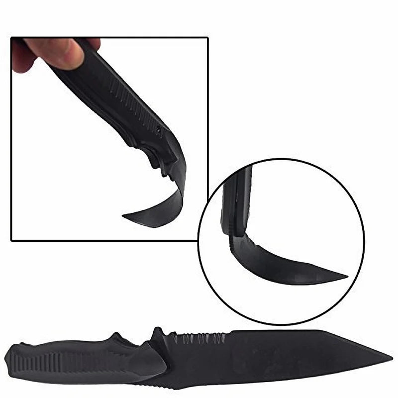 zlangsports 1:1 Tactical Airsoft Rubber Knife Military Training Martial Arts CS Cosplay Halloween Soft Knives Dagger Model