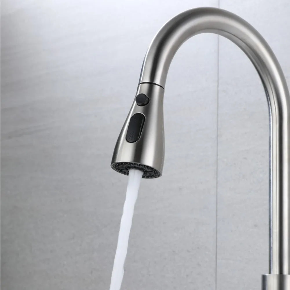 Kitchen Faucet Aerator 3 Modes Splash-Proof Bubbler Replaceable Water Tap Sink Mixer Tap Sprayer Head Pull Out Faucet Nozzle