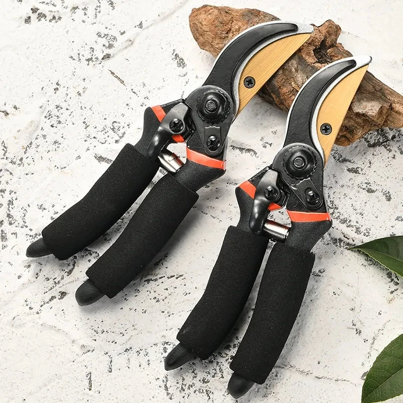 1Pcs Anti-Slip Pruning Shears Labor-saving Cutting Tools Rough Pruning Shears Garden Scissor Maintenance Tool Flower Trimming