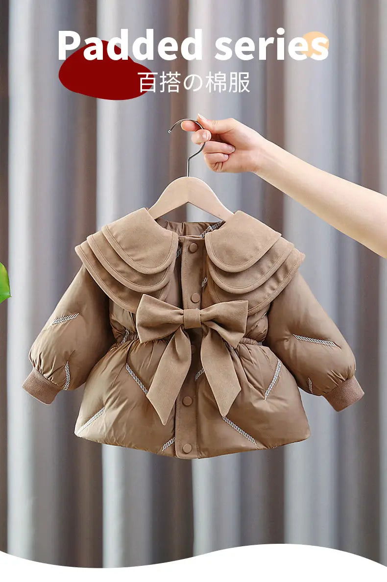 Baby Girls Warm Winter Coats Thick Fashion Kids Jacket Coat for Girl Outerwear Children Clothing