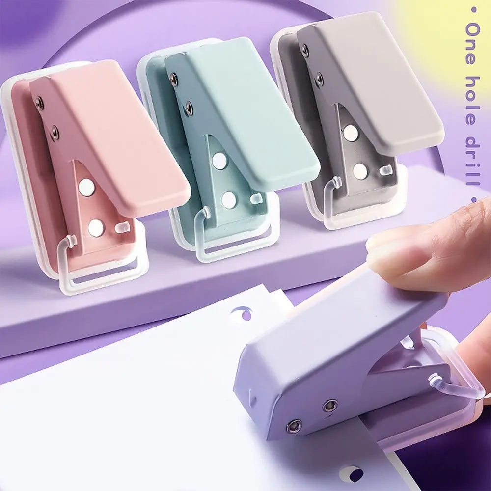 Tool Binding Supplies Single Ring Student Stationary Paper Puncher Hole Puncher School Office Supplies Mini Single Hole Punch