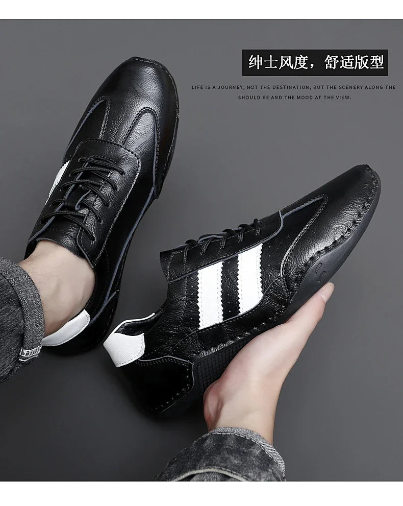 Tennis Men Leather Shoe Natural Cowhide Leather Shoes for Men Original Man Sneakers Deals Men's Sneaker High Quality Shoes Male