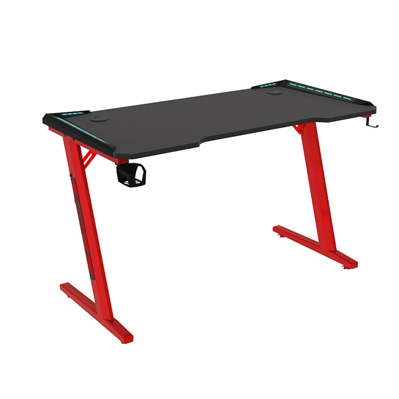 Custom gaming desks black LED RGB PC computer racing table home office computer desk