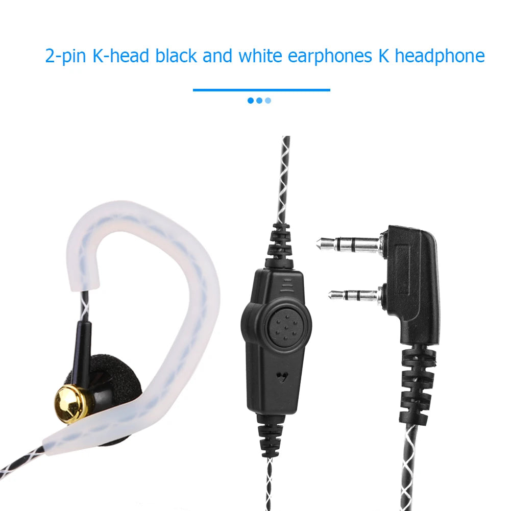 K-type 2Pin Earphone Earpiece Headphone Multifunctional Earphone Walkie Talkie Headset Accessories for Kenwood KPG Baofeng